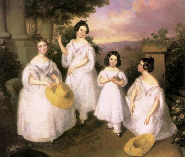 Brocky, Karoly The Daughters of Medgyasszay oil painting image